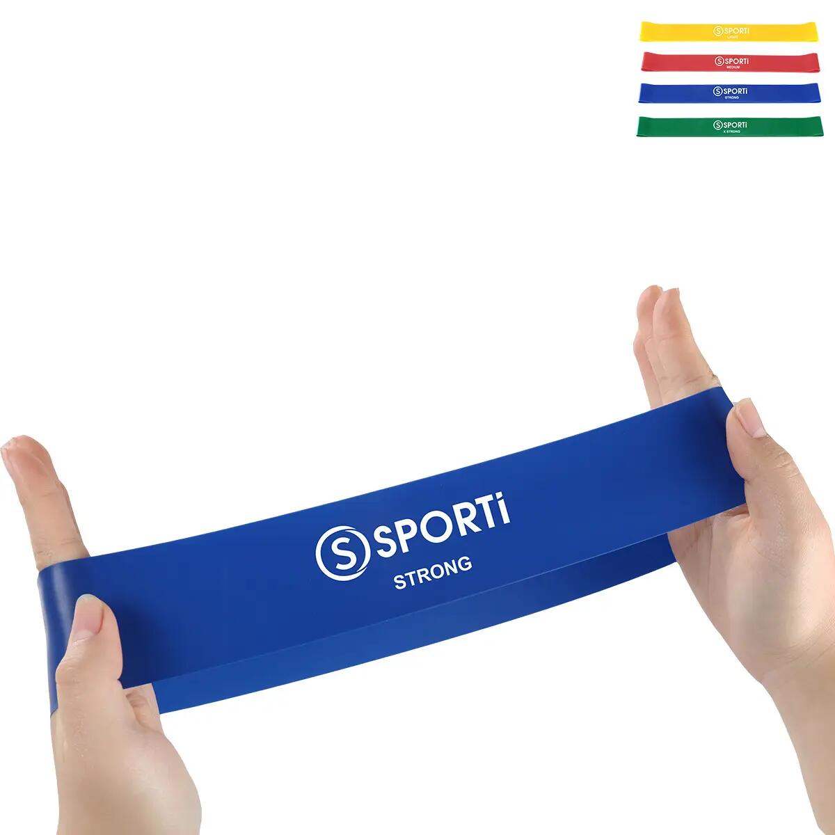 Platte band/set van 4 platte elastieken Sporti 3/3