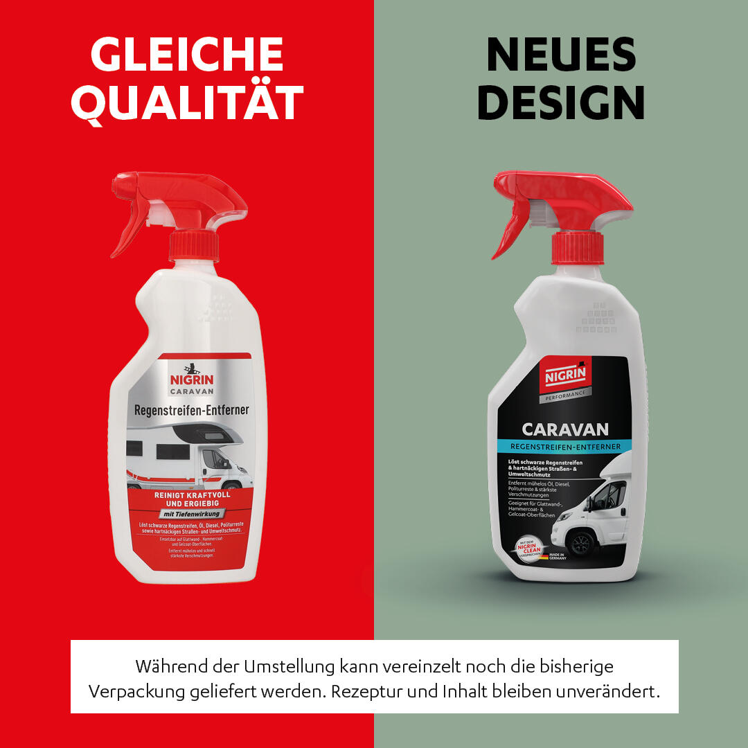 NIGRIN CARAVAN Regenstreifen-Entferner für Lack- und Kunststoffoberflächen 750ml 7/7