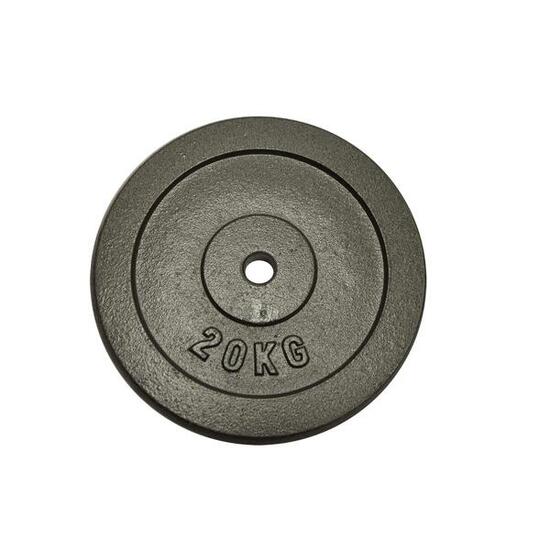 Gietijzeren schijf gewicht 20 kg Sporti