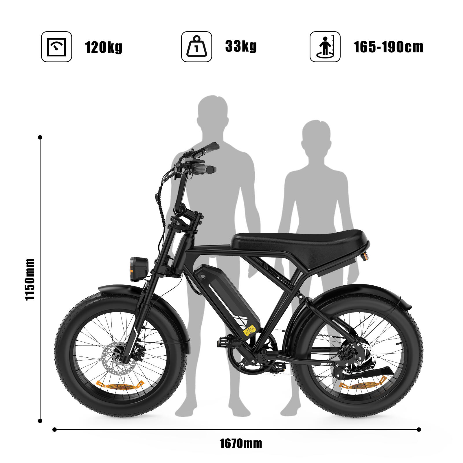Vélo électrique Fat Bike 20" x 4.0 batterie amovible 36V 12Ah 2/6