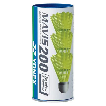 Tube de 3 volants de badminton Yonex Mavis 200