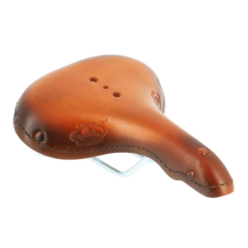 Genuine leather saddle Selle Montegrappa 1960 Old Frontier Classic Charleston