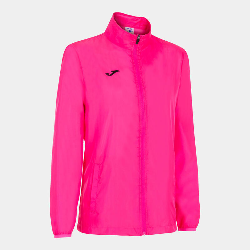 Cortavientos running Mujer Joma Elite vii rosa flúor