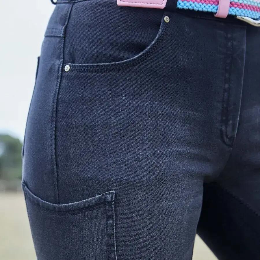 Jeans da equitazione da donna in pelle scamosciata Dublin Shona 3/4