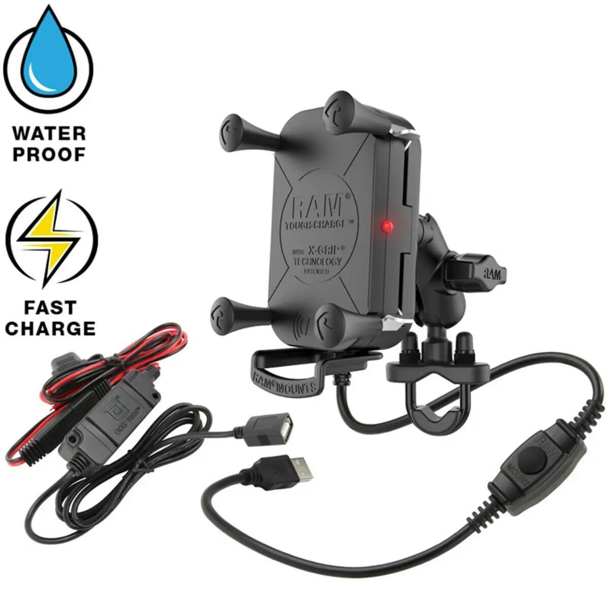 Draadloze en waterdichte ram tough-charge smartphone houder 5/6