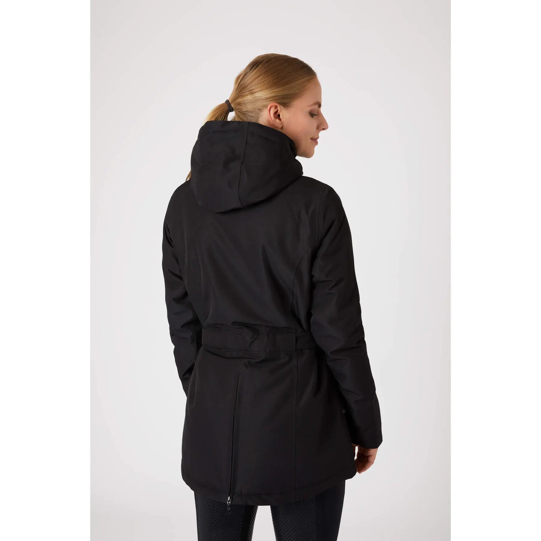 Veste imperméable à capuche pour automne/hiver femme Horze Jadine 3/4