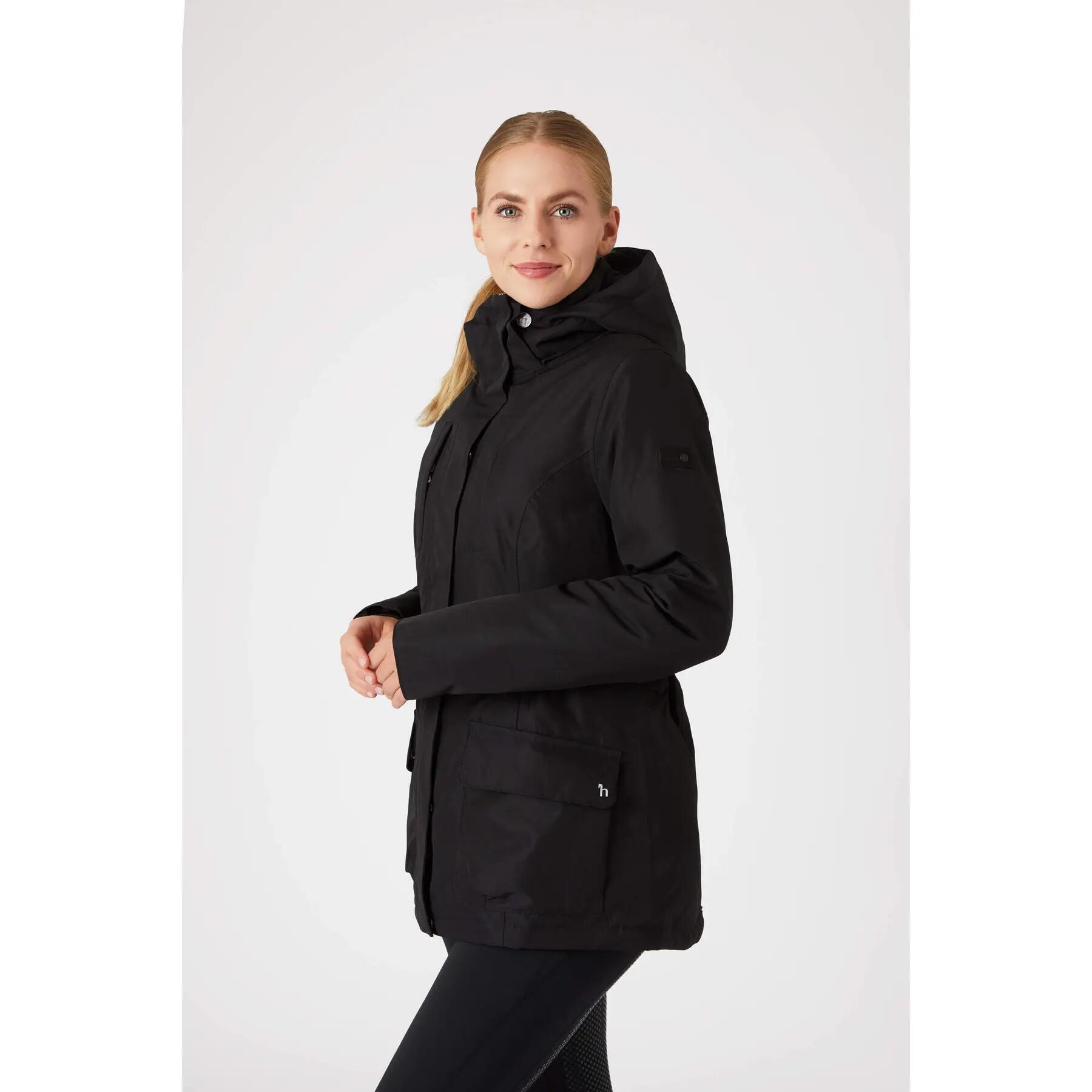 Veste imperméable à capuche pour automne/hiver femme Horze Jadine 2/4