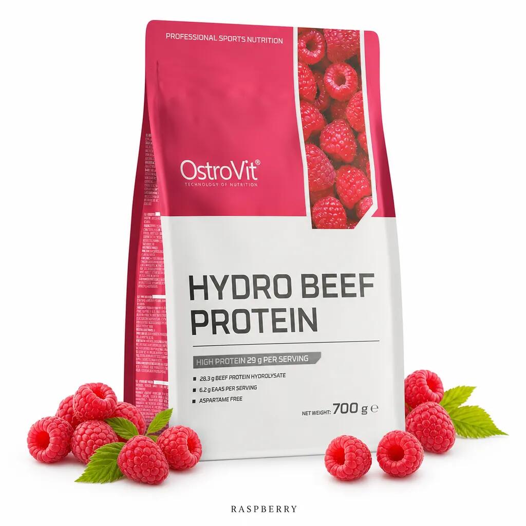 OstroVit Hydro Beef Protein 700g Raspberry
