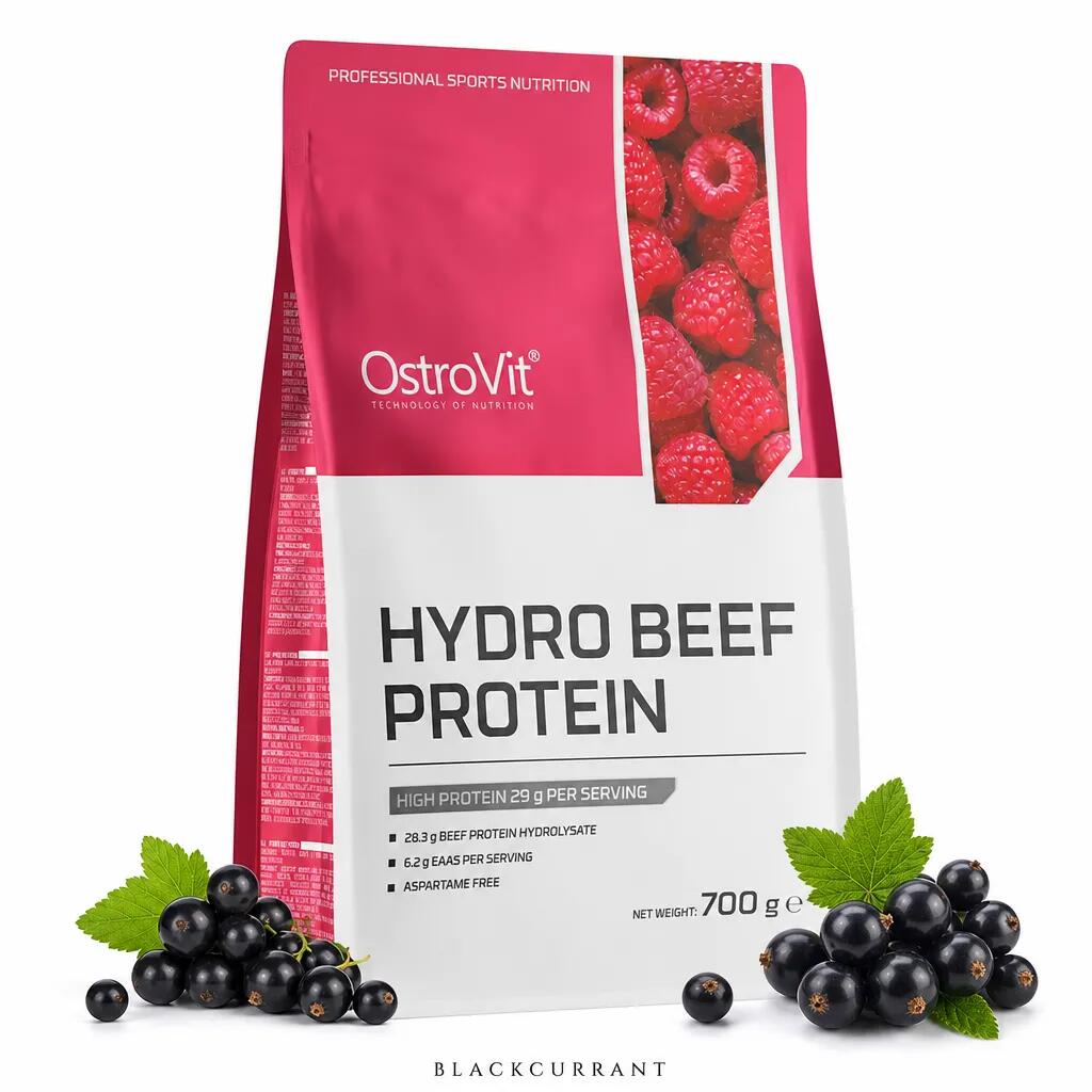 OstroVit Hydro Beef Protein 700g blackcurrant