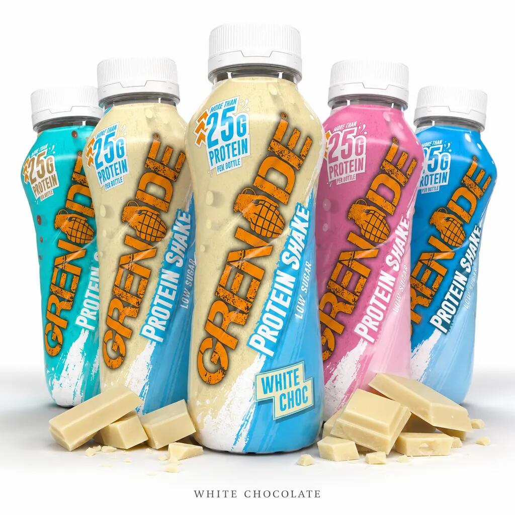 Grenade Shake 330ml x4 white chocolate