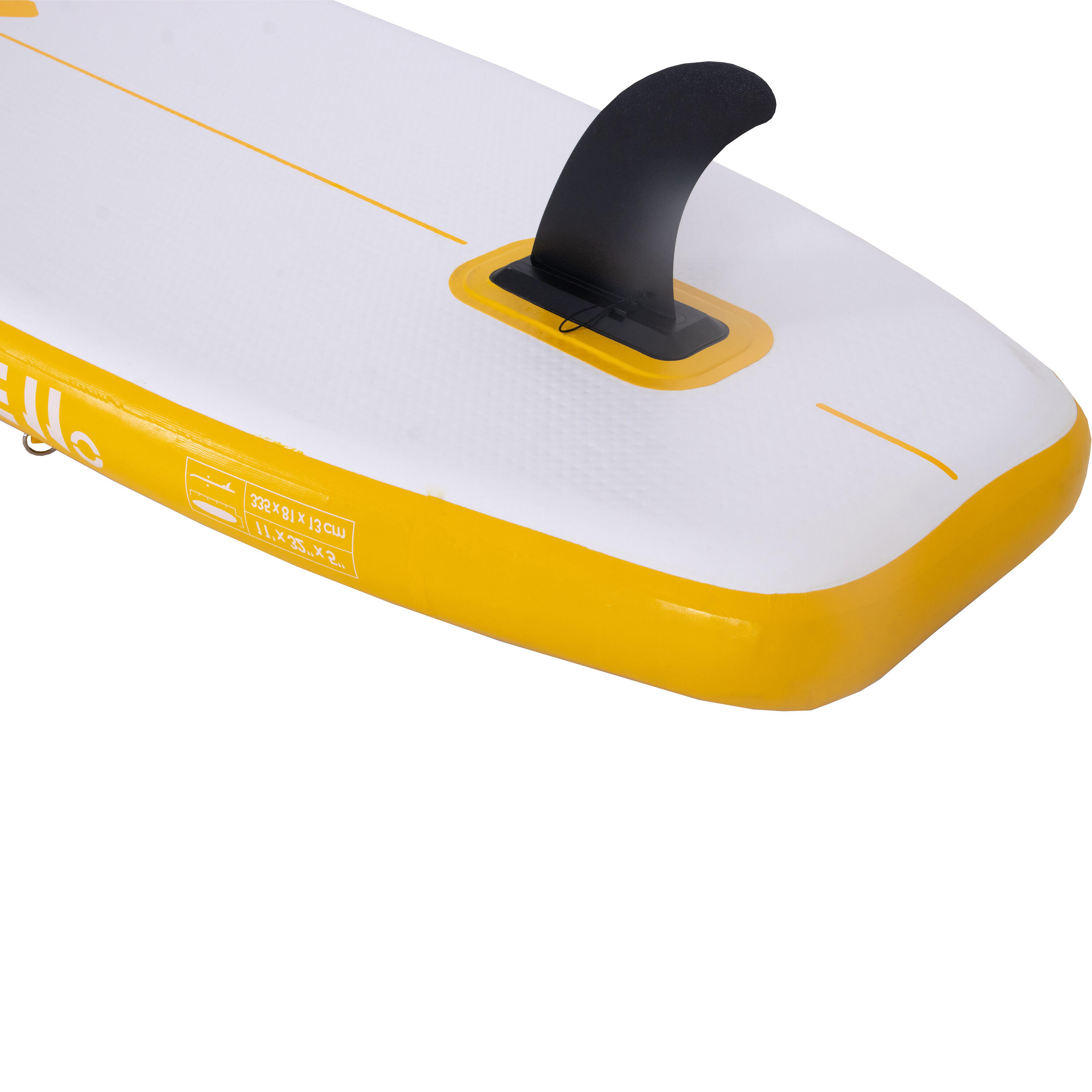 E11 SUP gelb 335x81x13cm Stand Up Paddle Board aufblasbar Komplettset + Zubehör 13/13