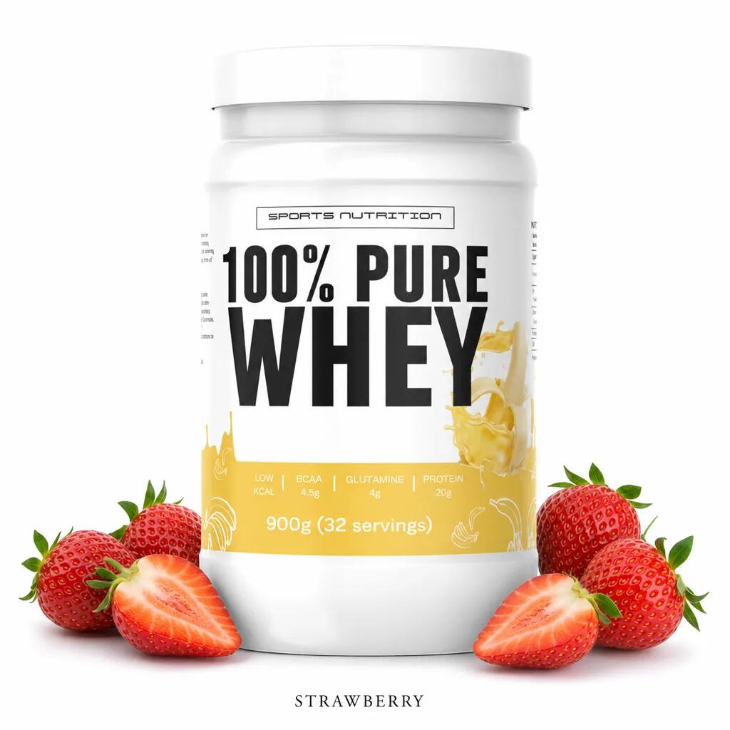 Sports Nutrition 100% Pure Whey 900g strawberry