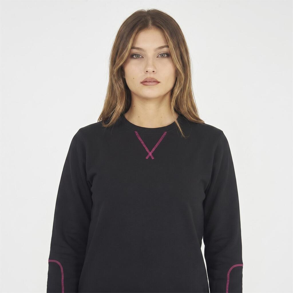Women's Cotton Sweatshirt NEBI Black