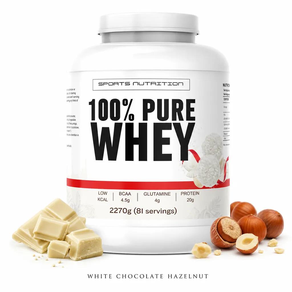 Sports Nutrition 100% Pure Whey 2270g white chocolate hazelnut