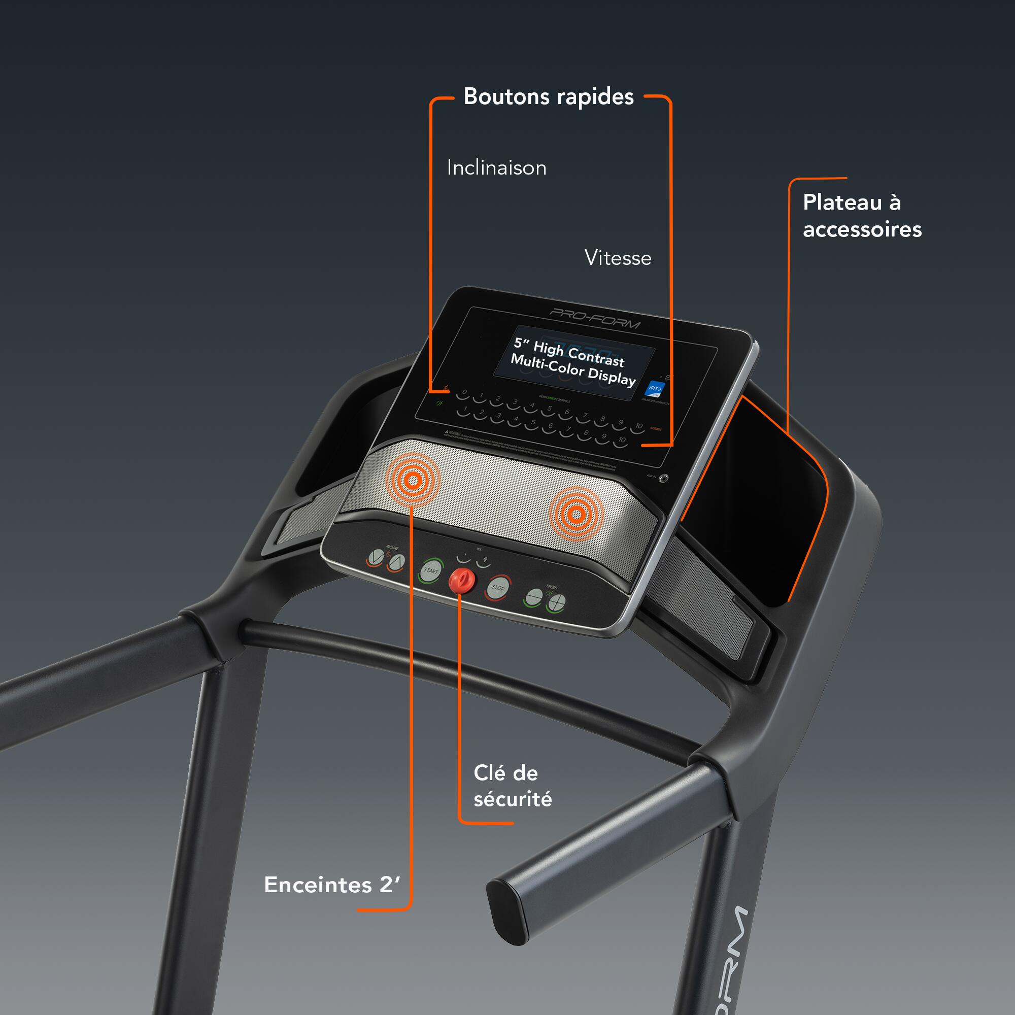 Tapis de course Carbon TL connecté iFIT / 16 km/h 3/7