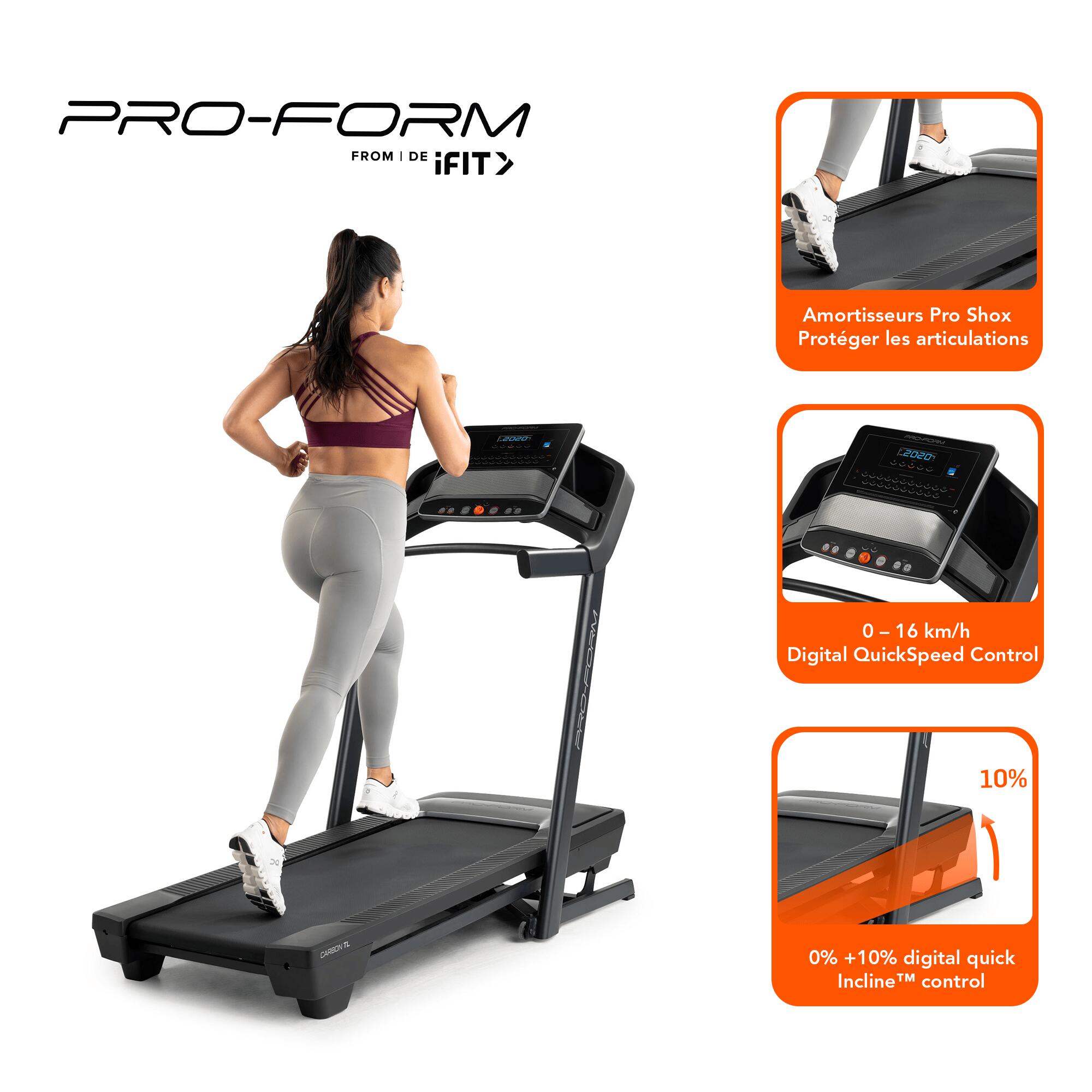 Tapis de course Carbon TL connecté iFIT / 16 km/h 2/7