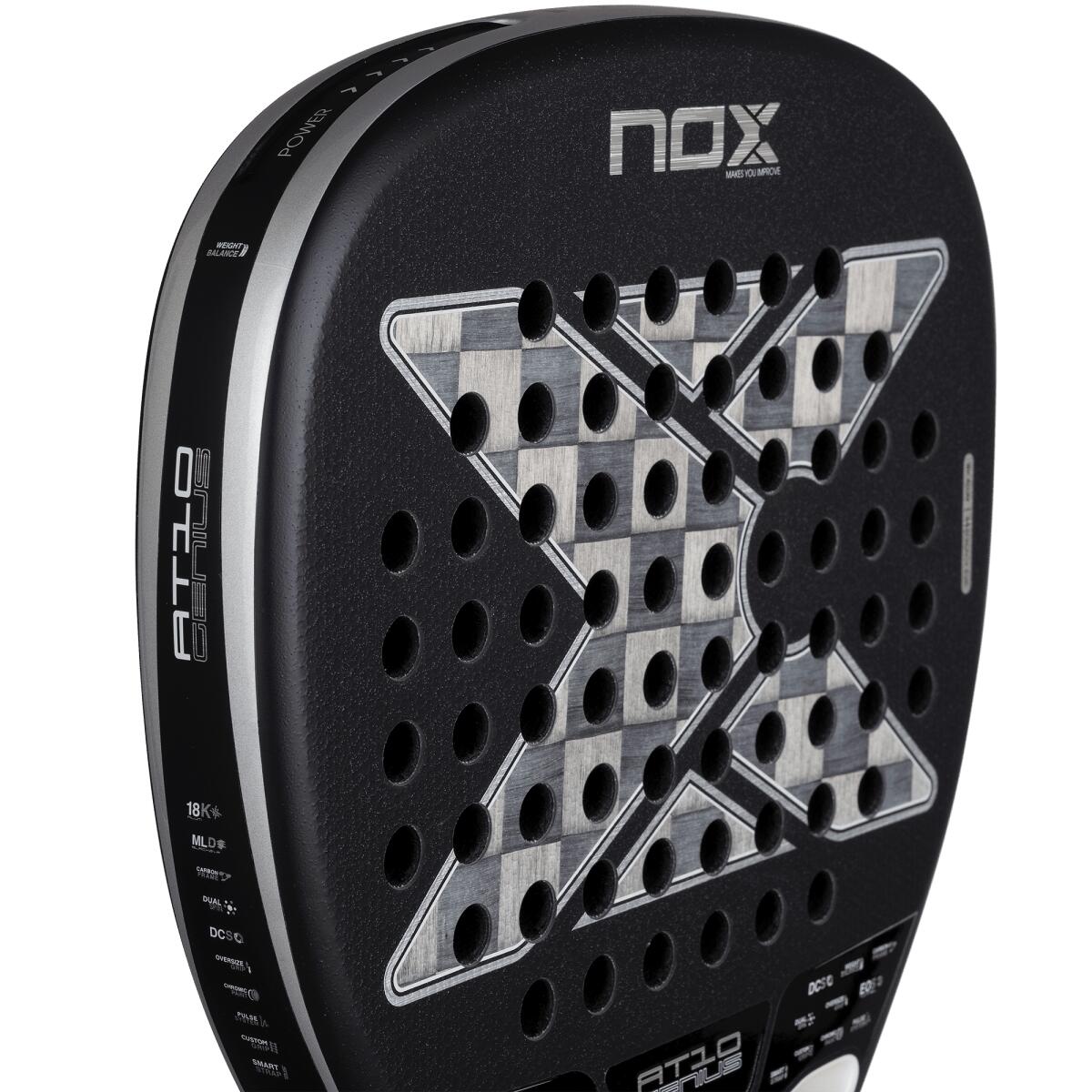 NOX AT10 Genius Attack 18K Alum Padelschläger 25 3/5