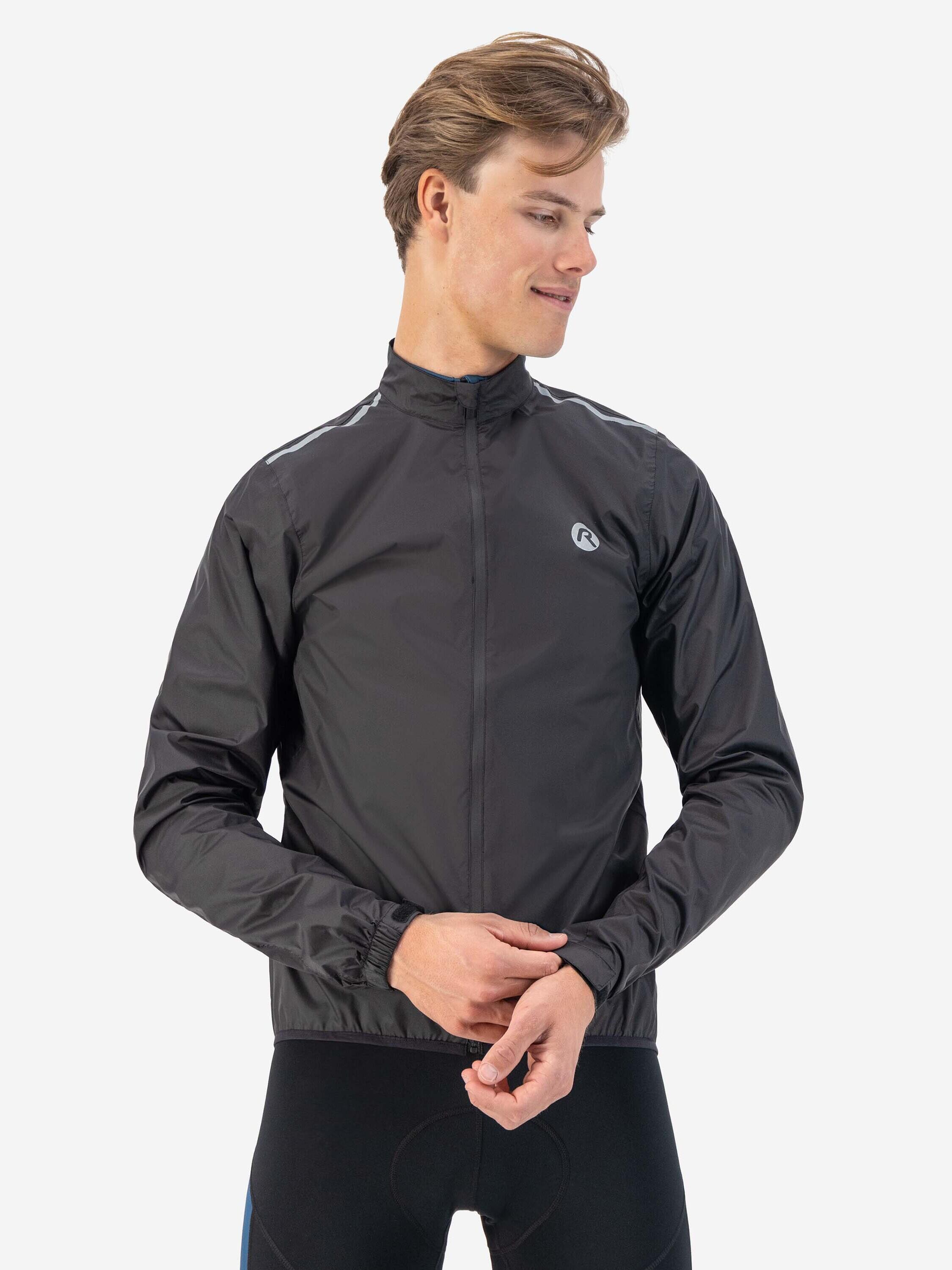 Coupe Pluie Vélo Route Manches Longues Homme Core Noir 7/7