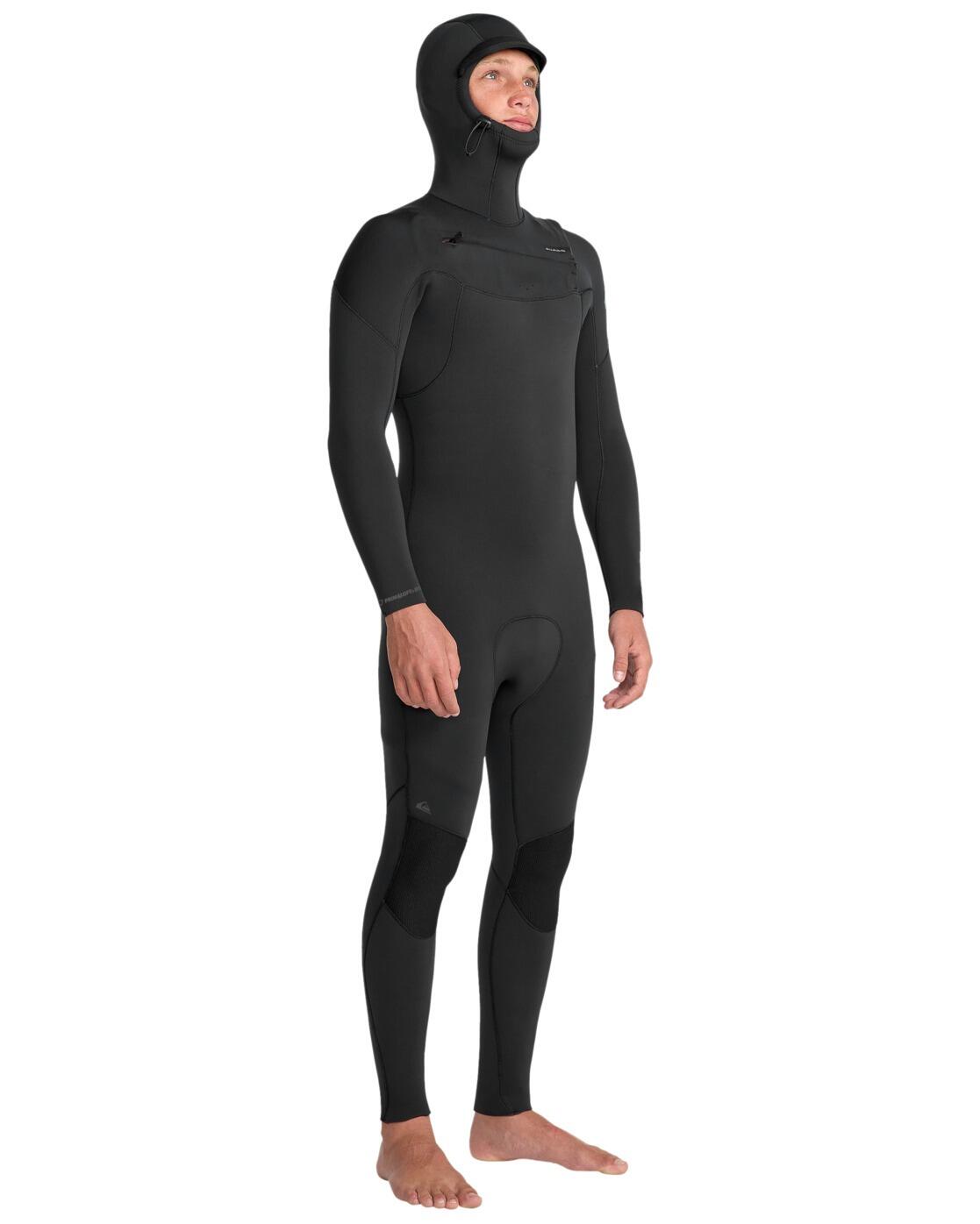 Wetsuit met een borstrits en capuchon 4/3MM EVERYDAY SESSIONS Schwarz Heren 3/4