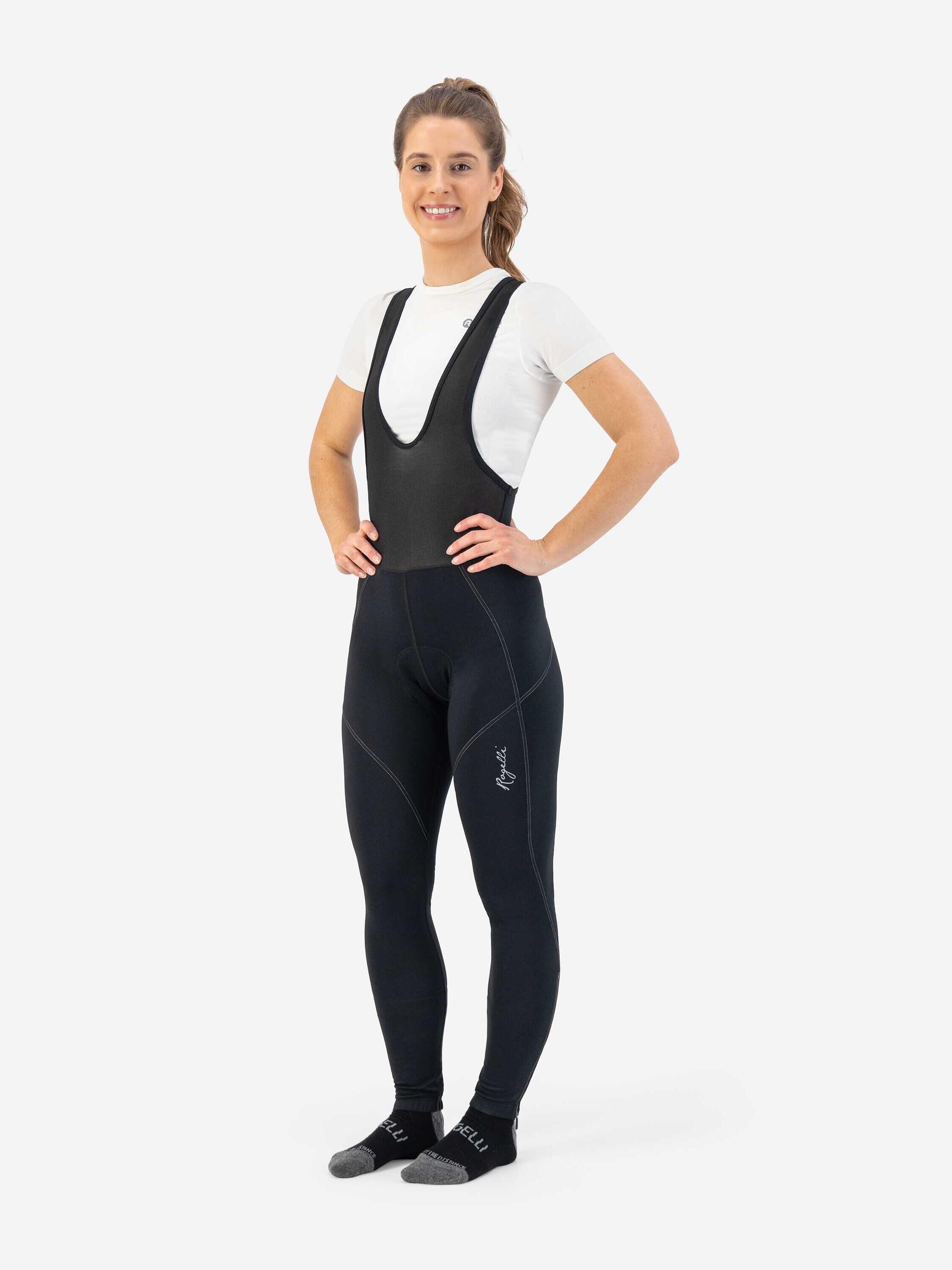 Wielrennen Dames Lange Fietsbroek Met Bretels - Met Zeem - Liona - Zwart 7/7