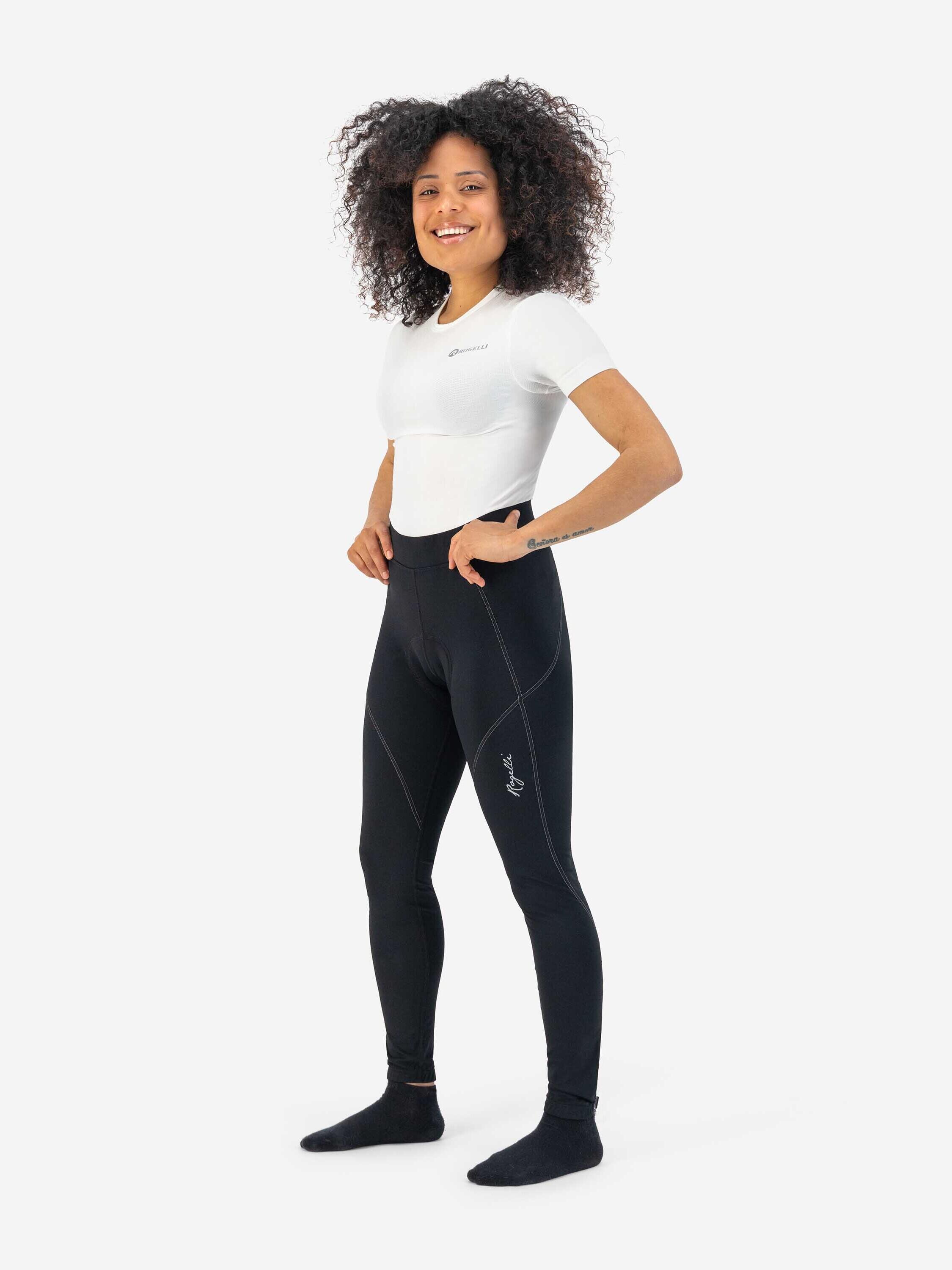 Damen Lange Fahrradhose - Ohne Träger - Mit Sitzpolster - Lucette - Schwarz 7/7