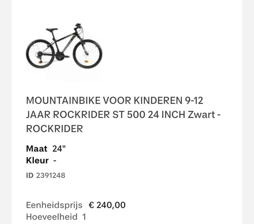 Entre Particuliers - Vélo enfant - Rockrider - parfait état - 24 pouces 7/7