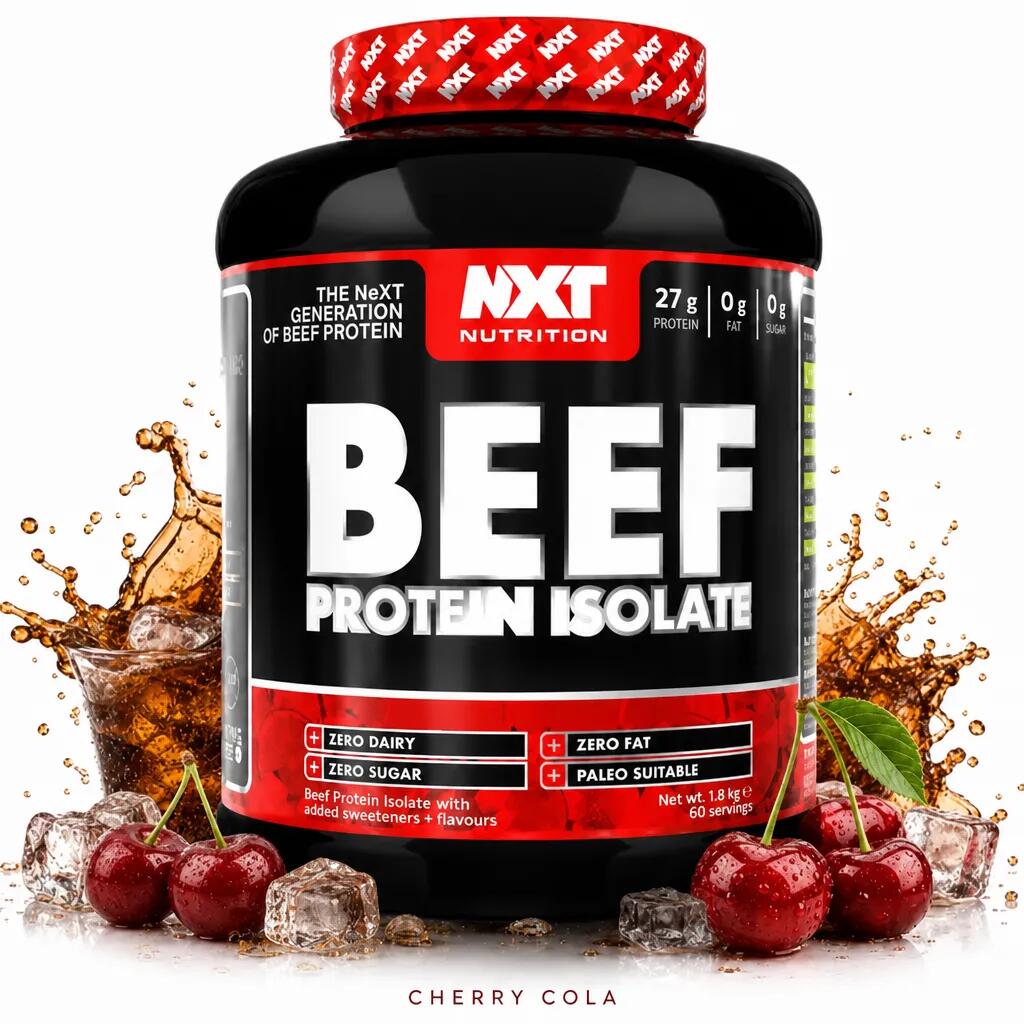 NXT Nutrition Beef Protein Isolate 1800g cherry cola