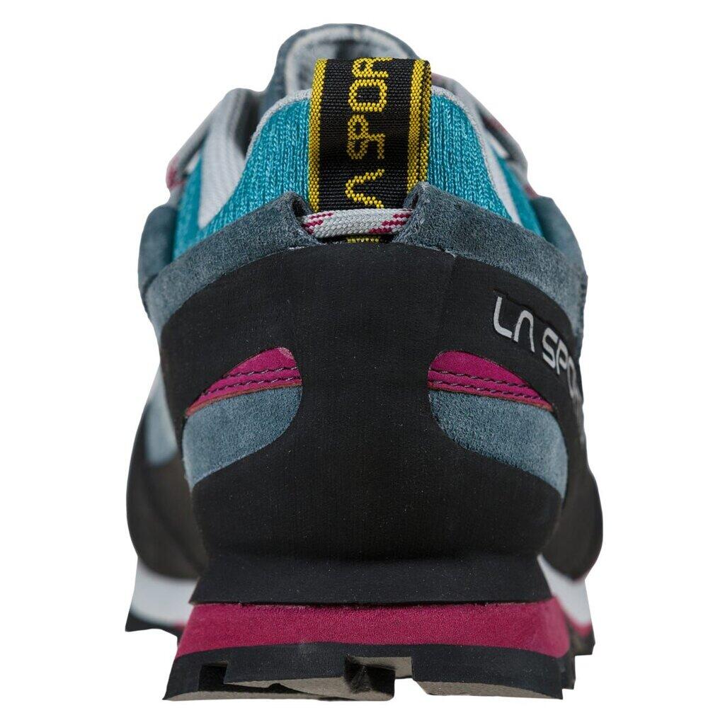 Chaussures d'approche La Sportiva Boulder X Woman cuir velours Slate/Red Plum 6/6