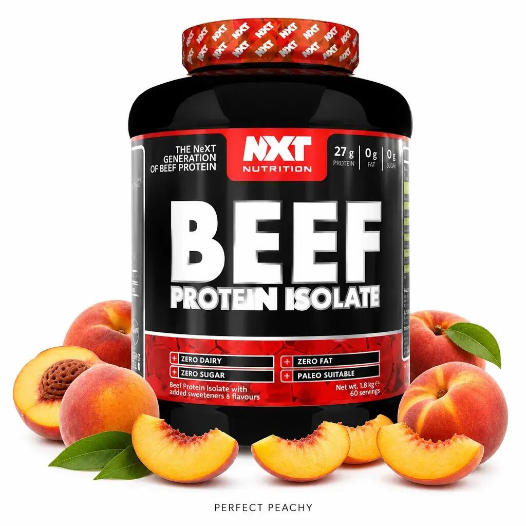 NXT Nutrition Beef Protein Isolate 1800g Perfect Peachy