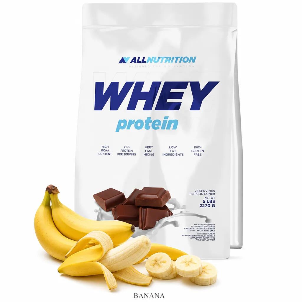 Allnutrition Whey Protein 2270g + FREE Shaker banana