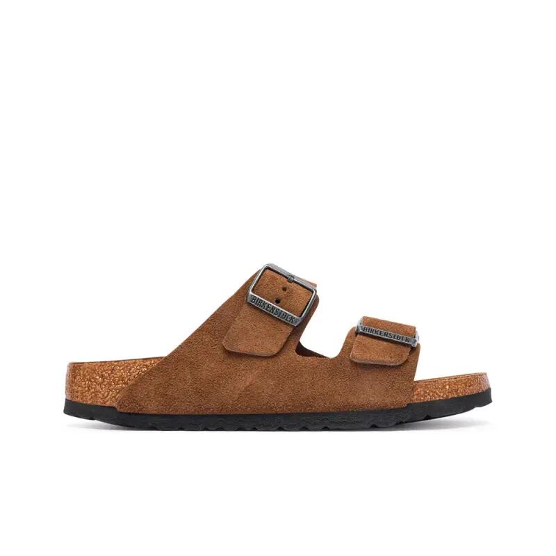 Sandalias Planas Mujer Birkenstock Arizona Marrón 1/4