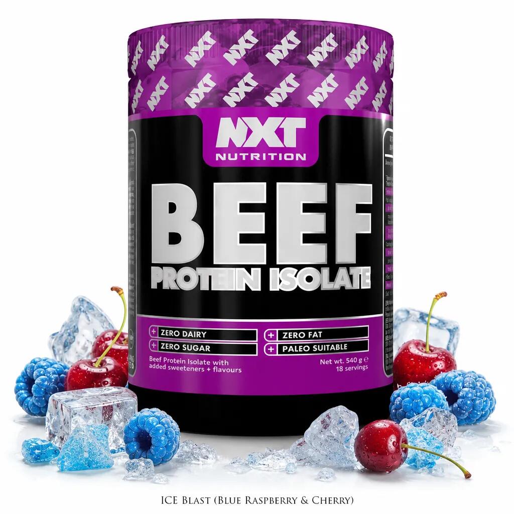 NXT Nutrition Beef Protein Isolate 540g kiwi & lime