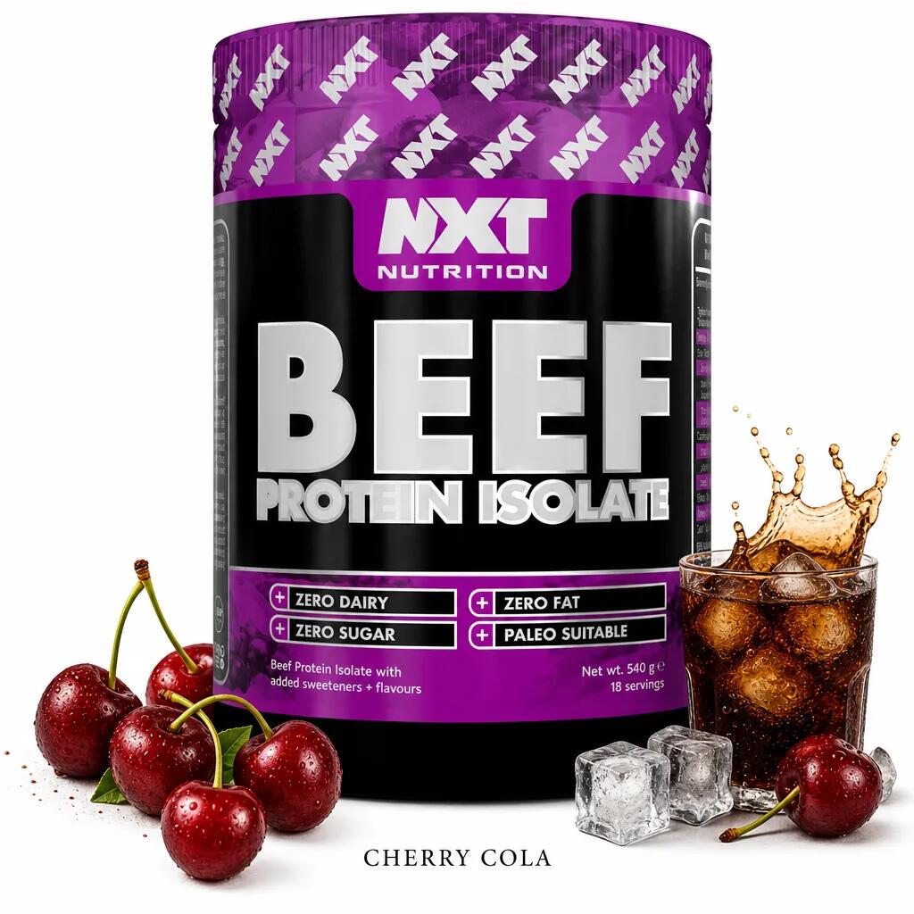 NXT Nutrition Beef Protein Isolate 540g cherry cola