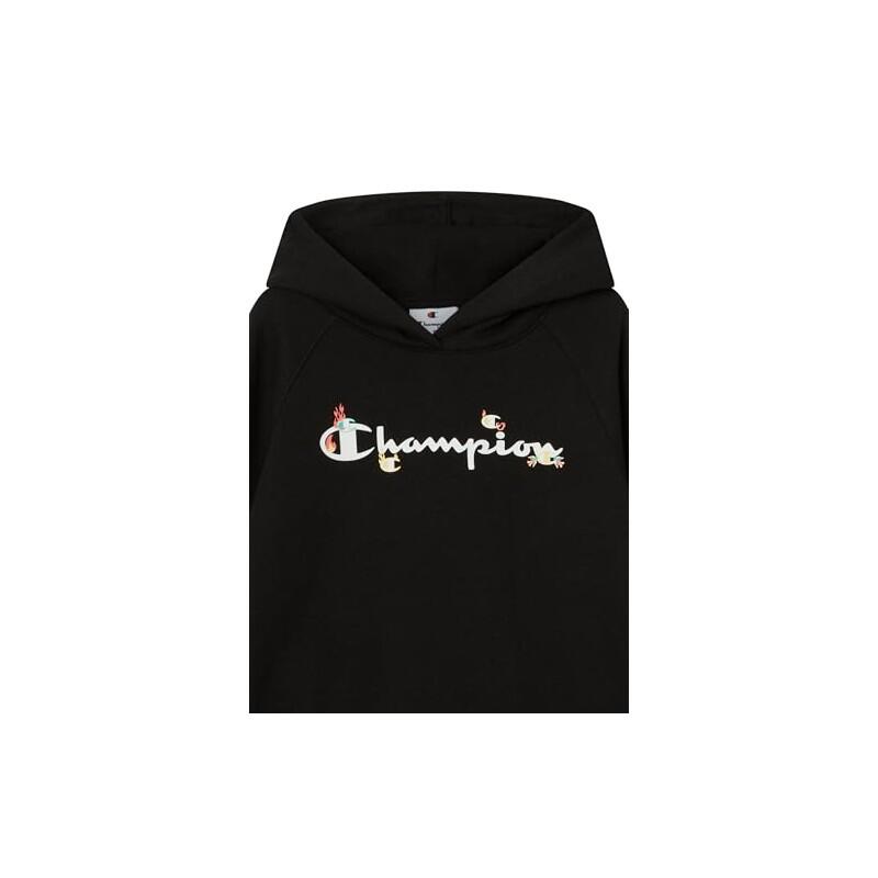 Sudadera - Jr - Manga larga, Cuello redondo - Champion - Negro 4/5
