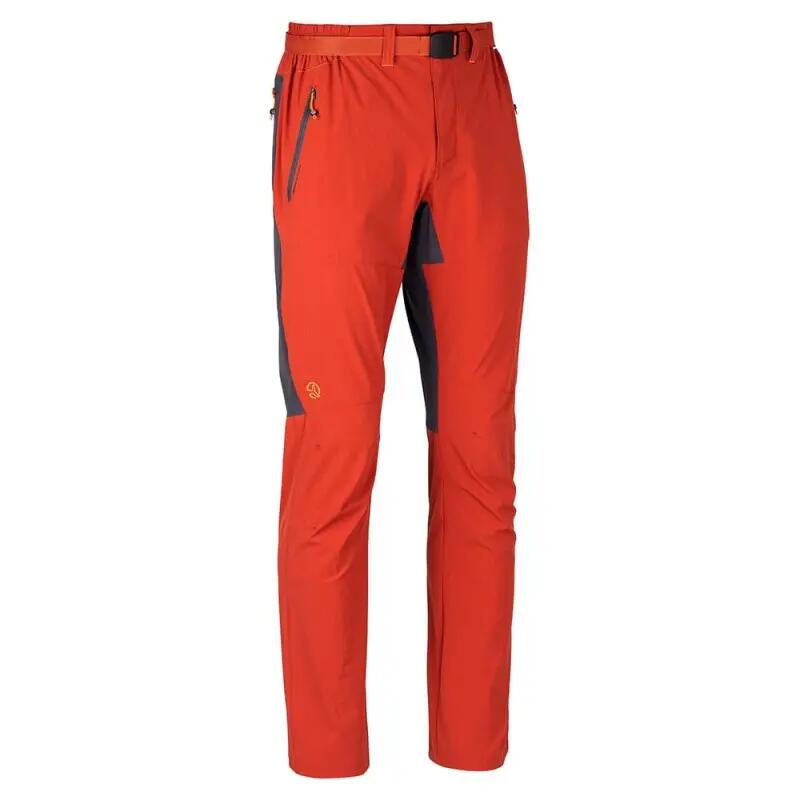 Pantalón - Trekking - Hombre, impermeable FRIZ, naranja/gris 3/5