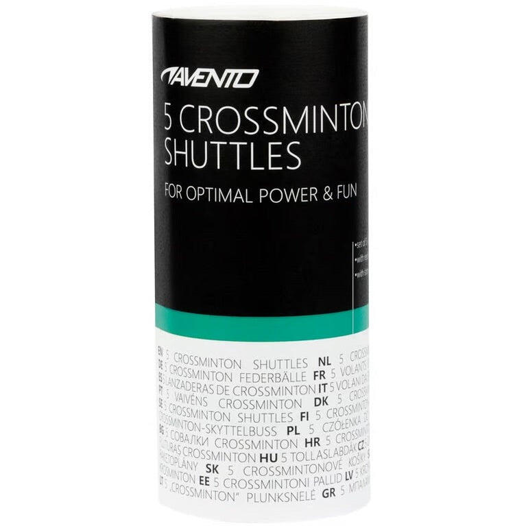 Fluturași Crossminton Speedminton Set 5 Buc, verde/roșu - nailon și cauciuc