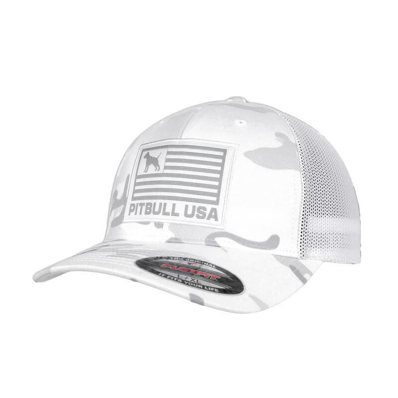 Șapcă cu cozoroc pentru bărbați Pitbull Mesh Full Cap Pitbull USA Multicam