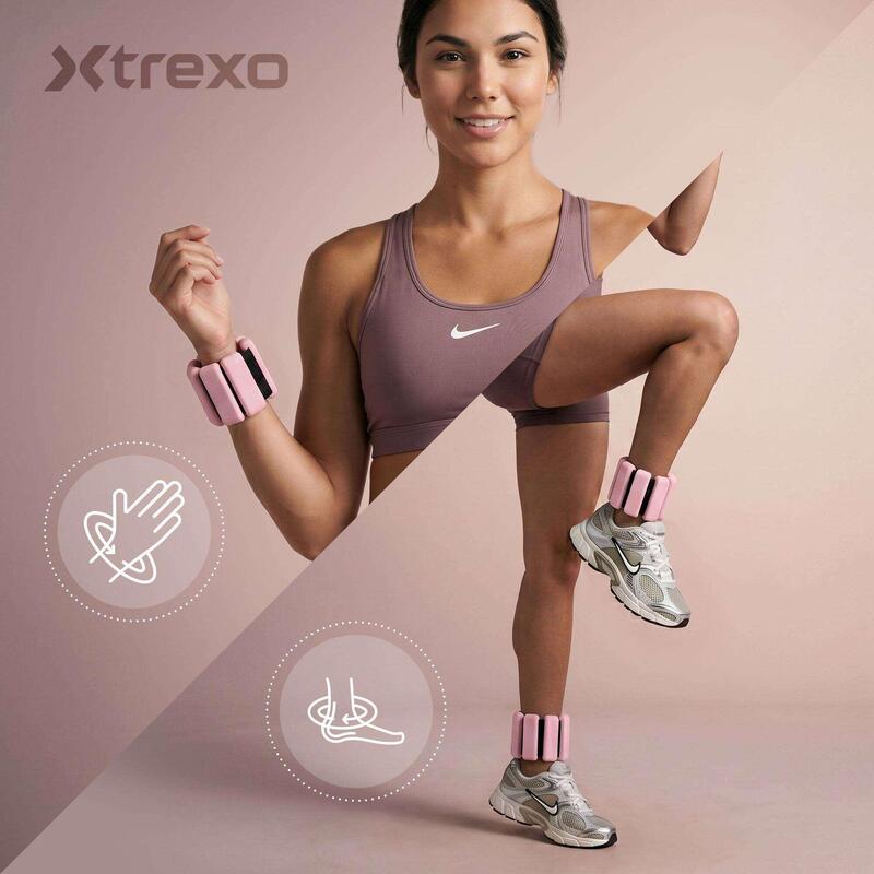 Greutăți pentru glezne și încheieturi XTREXO SCULPT 2 x 1