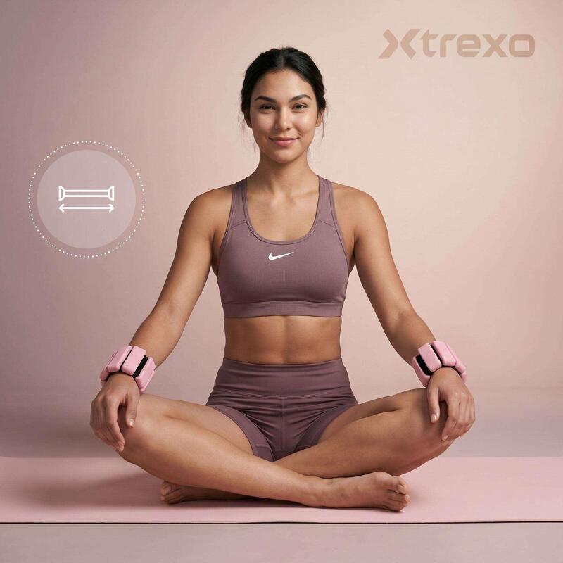 Greutăți pentru glezne și încheieturi XTREXO SCULPT 2 x 0,5