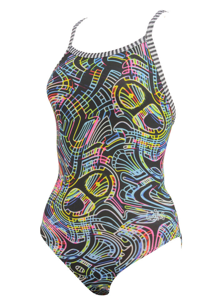 Dolfin Girls Neon Lights Badeanzug UK 26 / EU 36 2/5