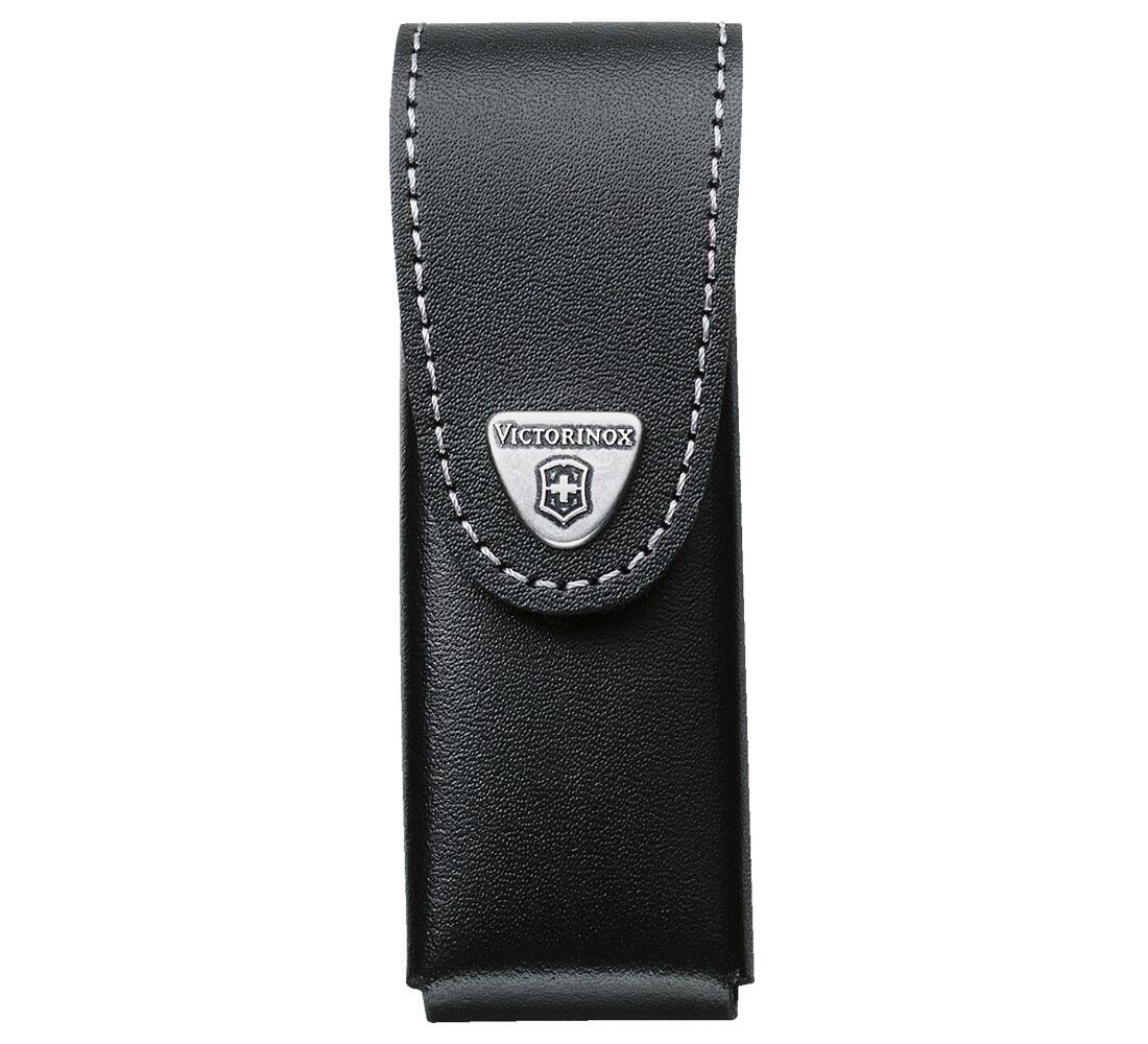 VICTORINOX Pouzdro na kapesní nůž 111 mm až 6 želísek, kožené, černé