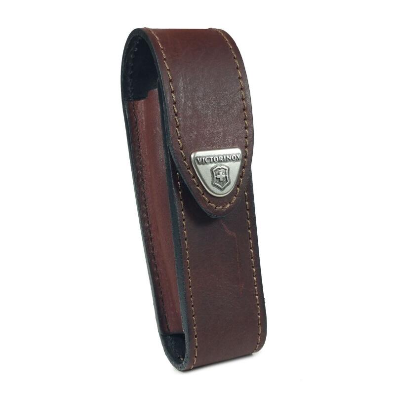 VICTORINOX Pouzdro na kapesní nůž 111 mm až 6 želísek, kožené, hnědé