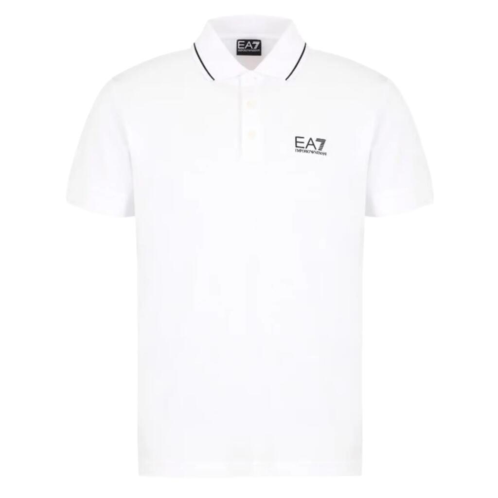 short-sleeved polo shirt  WHITE