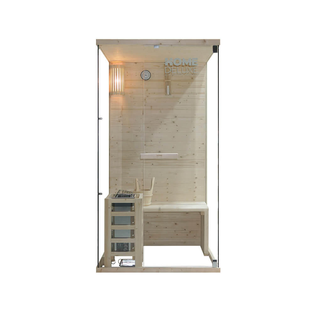 Traditionele sauna ARUNA - 100 x 190 cm voor 1-2 personen 3/6