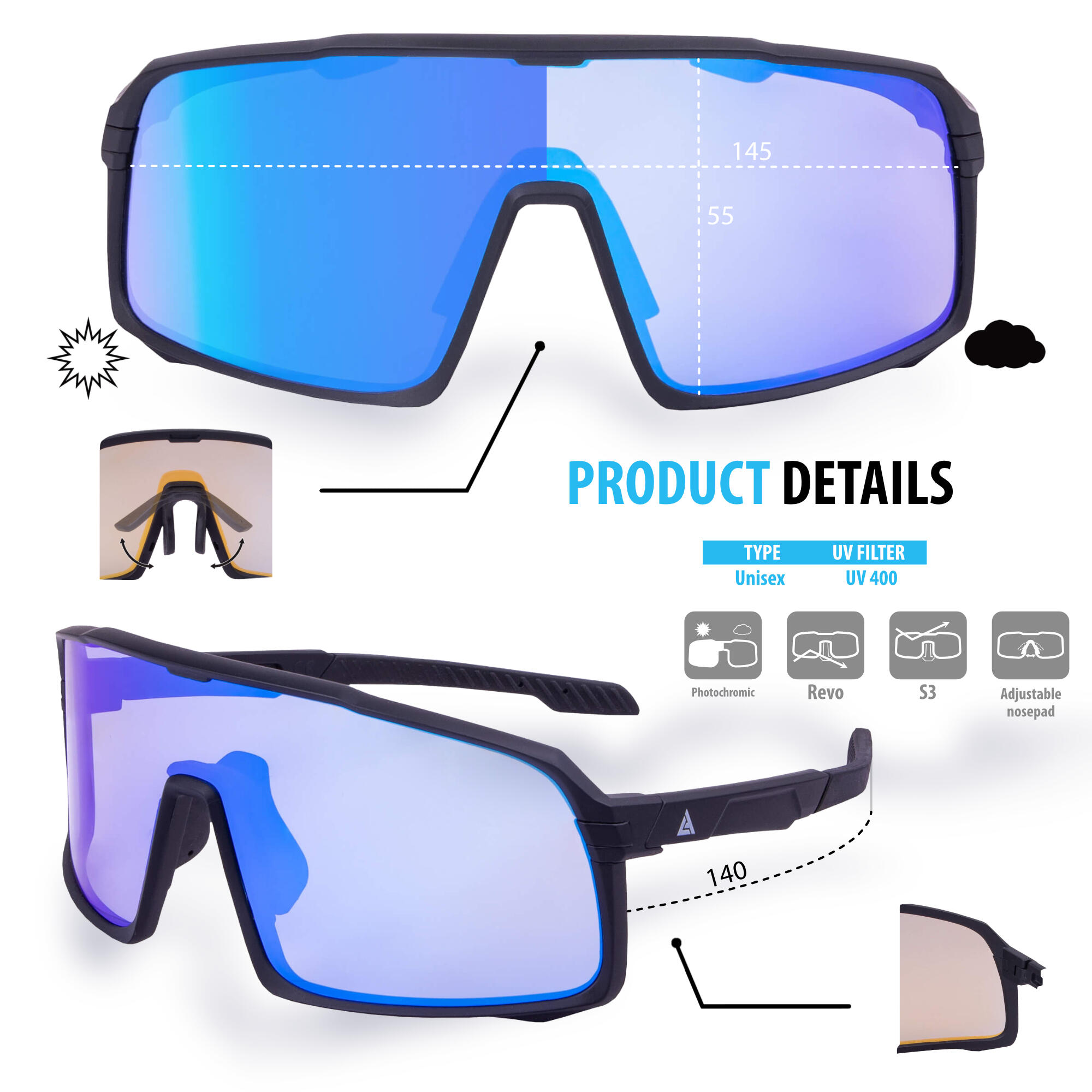 Gafas de sol fotocromáticas HENRY 8/8