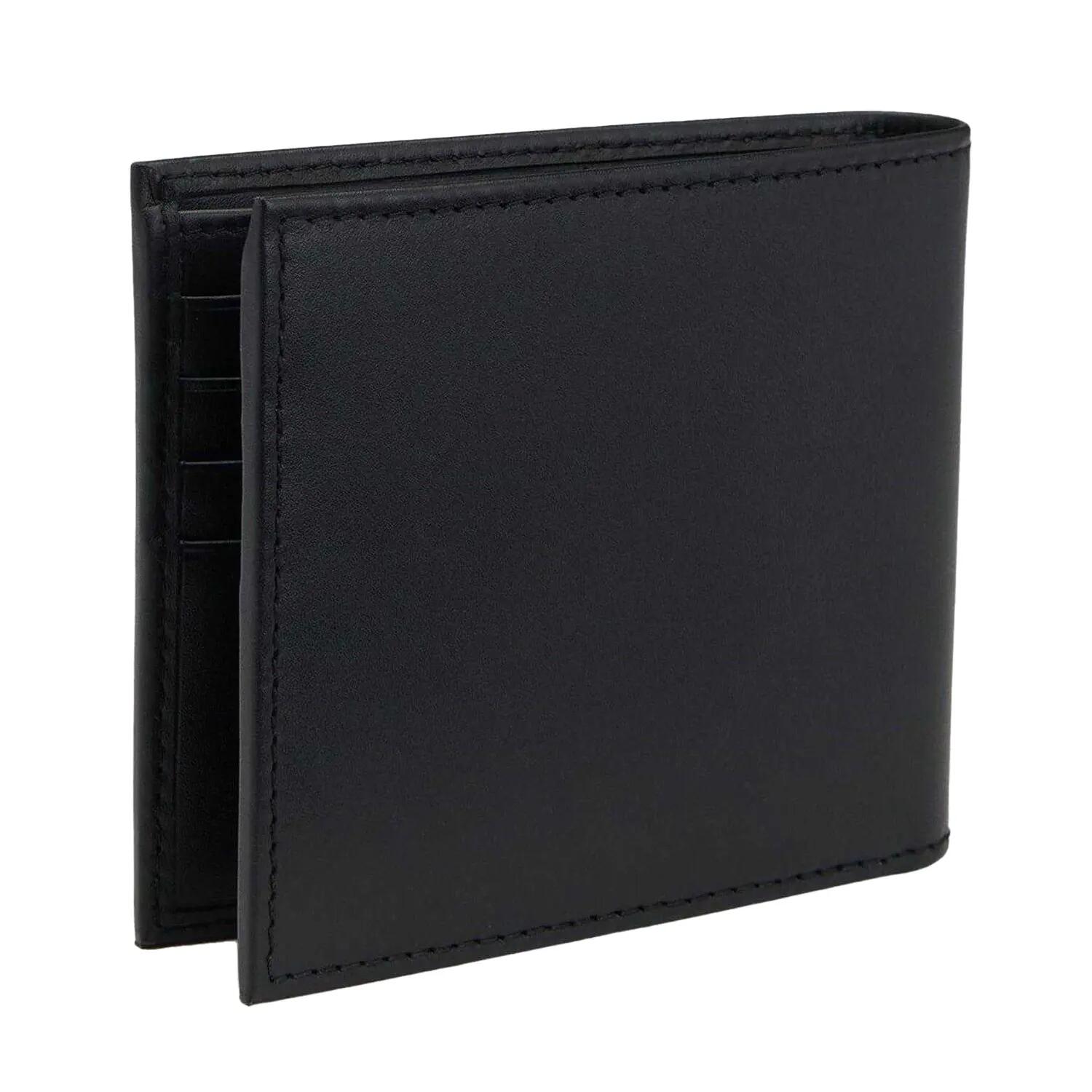 "Randy" Brieftasche, Leder, Zweifach gefaltet Damen und Herren Schwarz 2/5