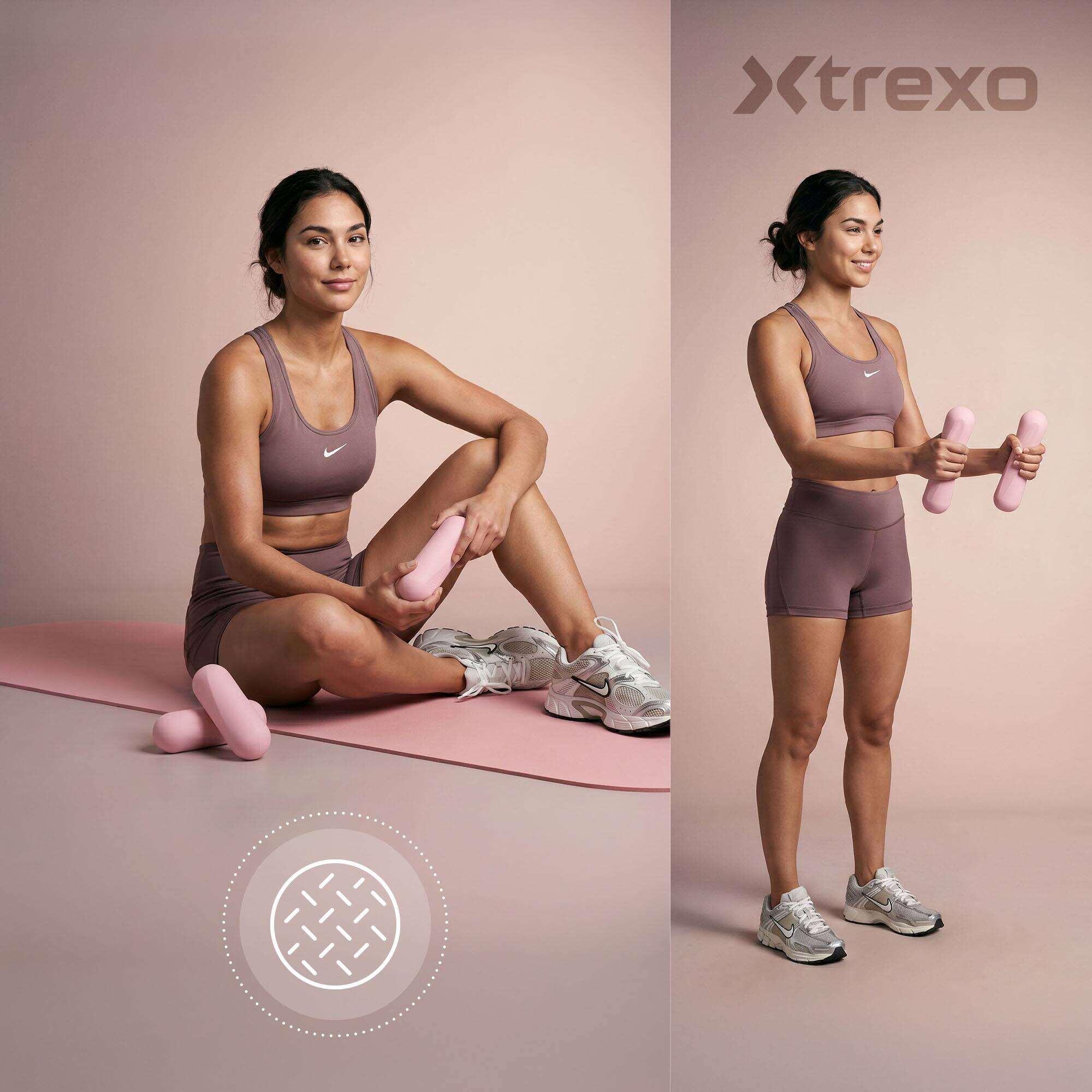 Zestaw hantli XTREXO SCULPT 2 x 1 8/8