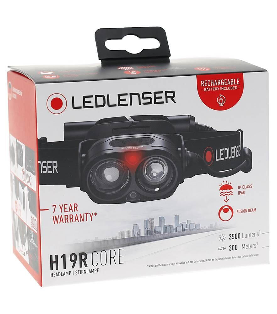 Lampe frontale LED rechargeable – Randonnée – 3500lm IP68 300m – H19R Core 12/13