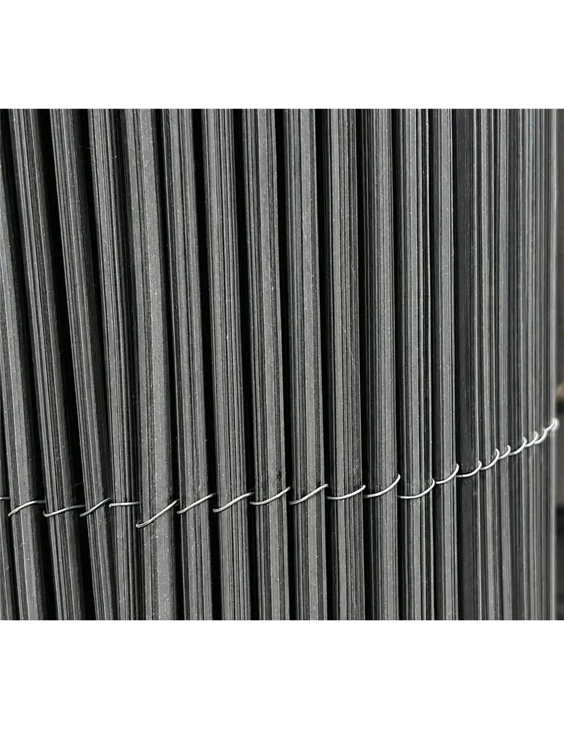 Mimbre Artificial con Tratamiento Anti-U JARDIN202 Gris 3m 5/5