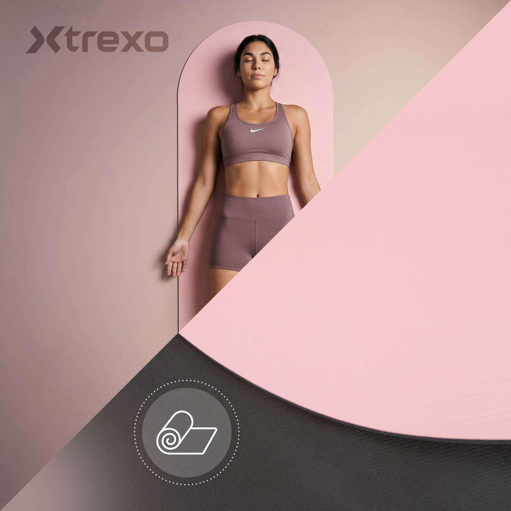 Esterilla de ejercicio y yoga XTREXO SCULPT redondeada 183 x 61 7/8